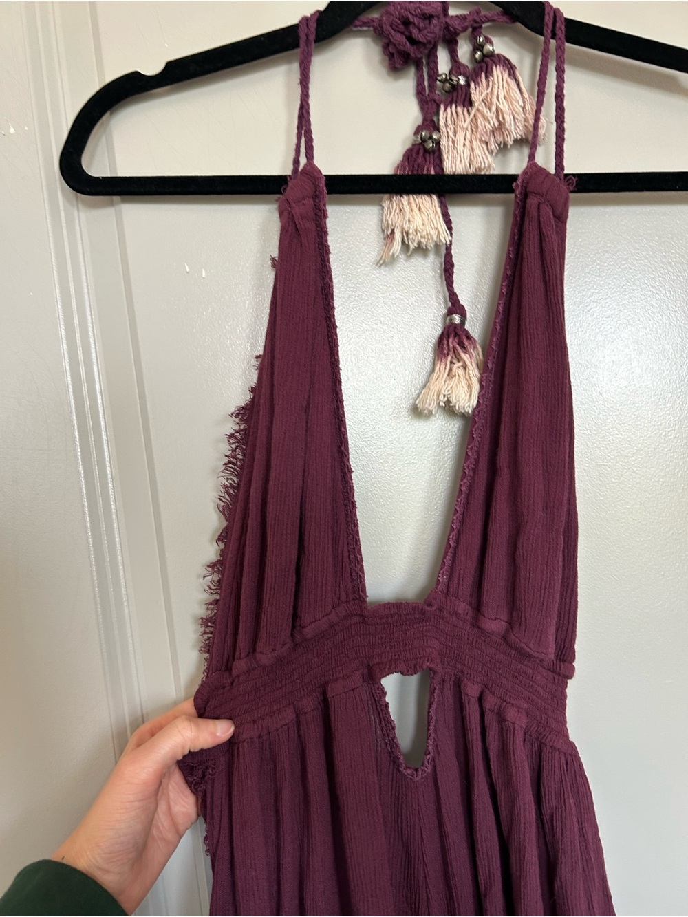 Free People Look Into the Sun Halter Maxi Dress - Rose Plum - Picture 7 of 11